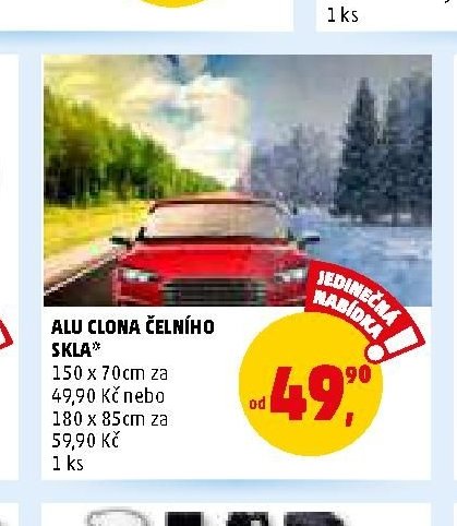 ALU CLONA ČELNÍHO SKLA*