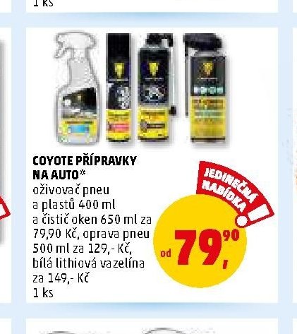 COYOTE PŘÍPRAVKY NA AUTO*