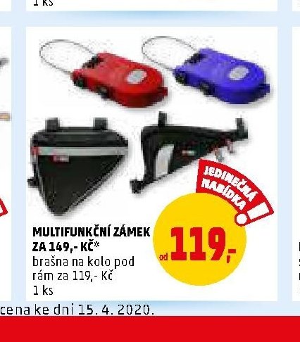 MULTIFUNKČNÍ ZÁMEK ZA 149,- KČ*