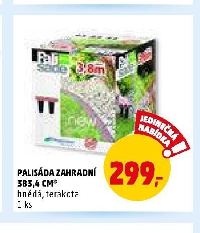 PALISÁDA ZAHRADNÍ 383,4 CM