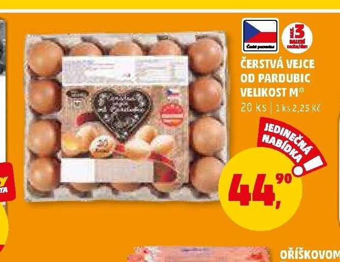Čerstvá vejce od Pardubic