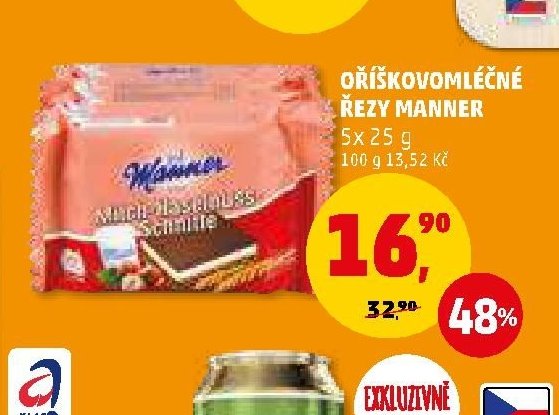 Oříškovomléčné řezy Manner