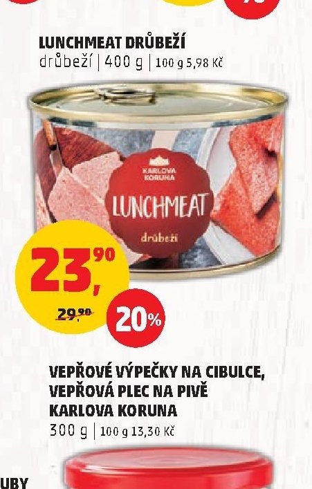 Lunchmeat drůbeží Karlova Koruna