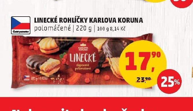 Linecké rohlíčky Karlova Koruna