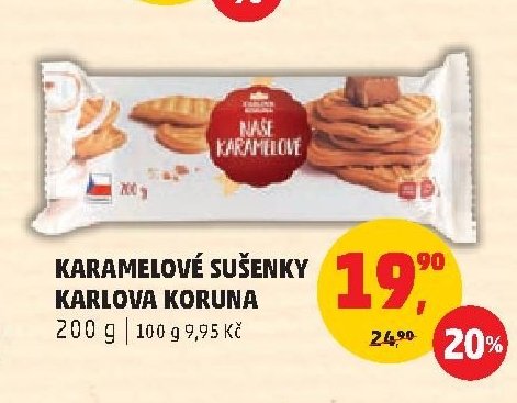 KARAMELOVÉ SUŠENKY KARLOVA KORUNA 200 g