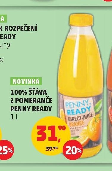 100% ŠŤÁVA Z POMERANČE PENNY READY