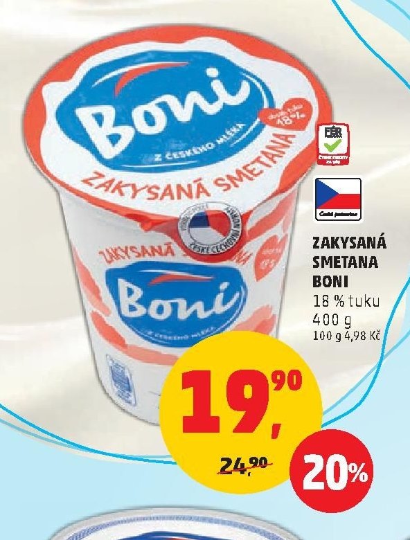 Zakysaná smetana Boni