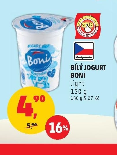 Bílý jogurt Boni Light