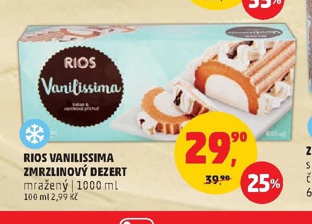 Rios Vanilissima zmrzlinový dezert