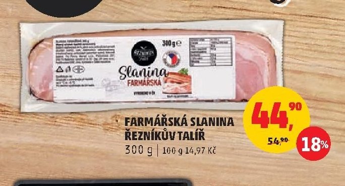 FARMÁŘSKÁ SLANINA ŘEZNÍKŮV TALÍŘ