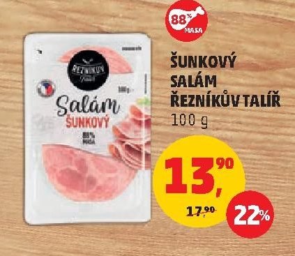ŠUNKOVÝ SALÁM ŘEZNÍKŮV TALÍŘ