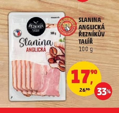 SLANINA ANGLICKÁ ŘEZNÍKŮV TALÍŘ