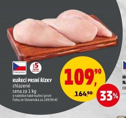 KUŘECÍ PRSNÍ ŘÍZKY