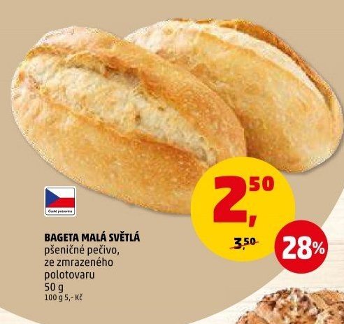 BAGETA MALÁ SVĚTLÁ