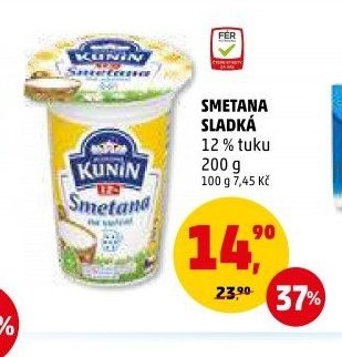 SMETANA SLADKÁ 12 % tuku