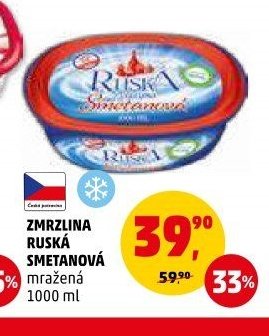 Zmrzlina Ruská smetanová