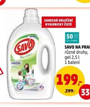 SAVO NA PRANÍ