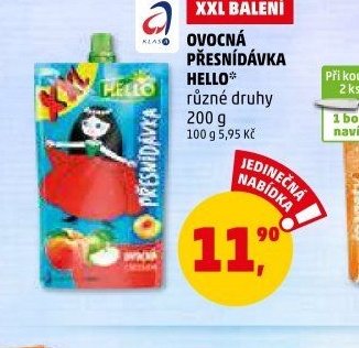 Ovocná přesnídávka Hello