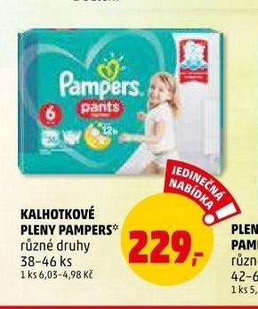 Kalhotkové pleny Pampers
