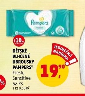 Dětské vlhčené ubrousky Pampers