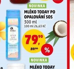Mléko Today po opalování SOS
