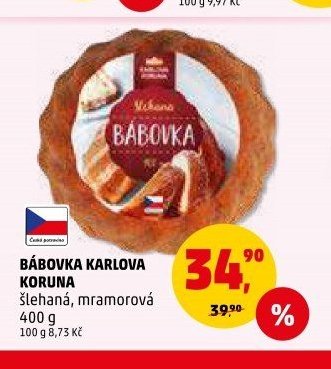 Bábovka Karlova Koruna