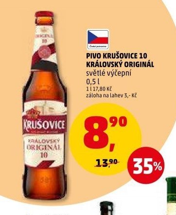 PIVO KRUŠOVICE 10 KRÁLOVSKÝ ORIGINÁL