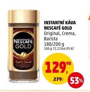 INSTANTNÍ KÁVA NESCAFÉ GOLD