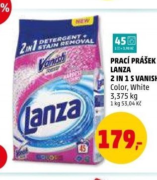 PRACÍ PRÁŠEK LANZA 2 IN 1 S VANISHEM