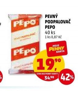 PEVNÝ PODPALOVAČ PEPO