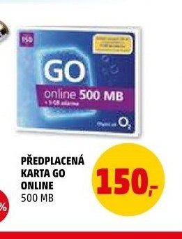 PŘEDPLACENÁ KARTA GO ONLINE