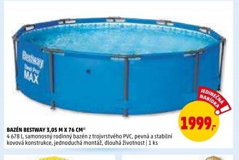 BAZÉN BESTWAY 3,05 M X 76 CM