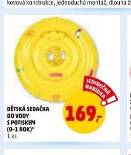 DĚTSKÁ SEDAČKA DO VODY S POTISKEM (0-1 ROK)