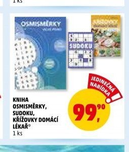 KNIHA OSMISMĚRKY, SUDOKU, KŘÍŽOVKY DOMÁCÍ LÉKAŘ
