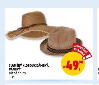 Slaměný klobouk dámský, pánský