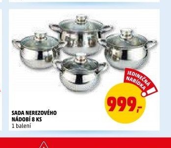 Sada nerezového nádobí
