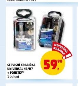 SERVISNÍ KRABIČKA UNIVERSAL H4/H7 + POJISTKY