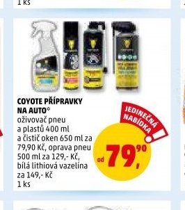 COYOTE PŘÍPRAVKY NA AUTO