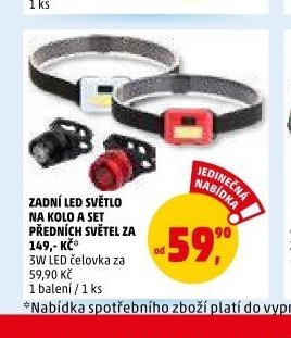 ZADNÍ LED SVĚTLO NA KOLO A SET PŘEDNÍCH SVĚTEL
