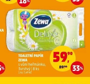 Toaletní papír Zewa s vůní heřmánku