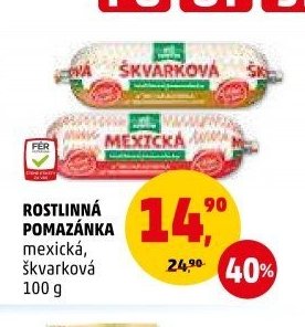 ROSTLINNÁ POMAZÁNKA mexická, škvarková 100 g