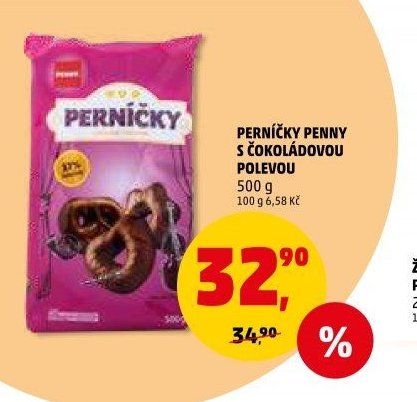 PERNÍČKY PENNY S ČOKOLÁDOVOU POLEVOU