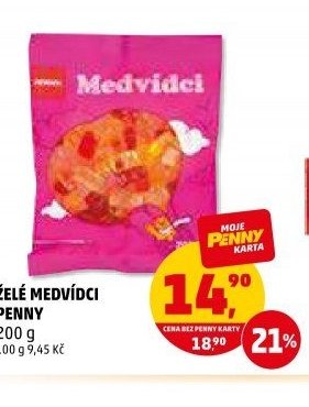 ŽELÉ MEDVÍDCI PENNY