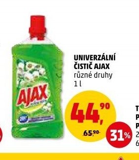 UNIVERZÁLNÍ ČISTIČ AJAX různé druhy