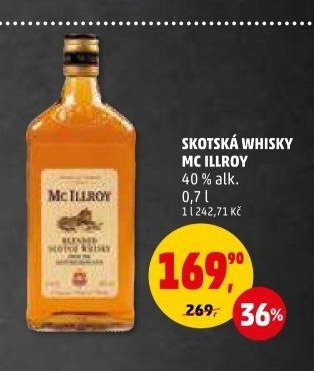 SKOTSKÁ WHISKY MC ILLROY 40 % alk. 0,7 l