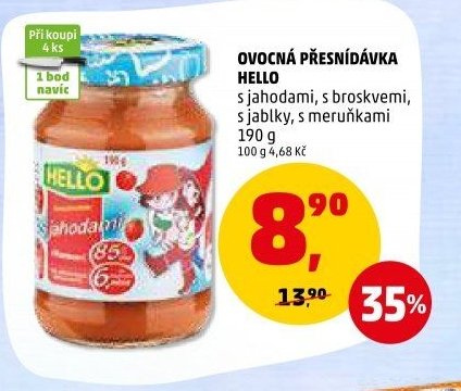 Ovocná přesnídávka Hello