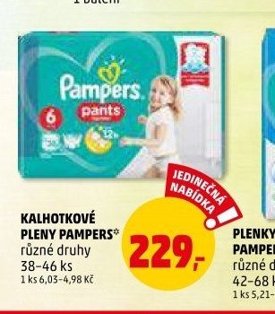 Kalhotkové pleny Pampers