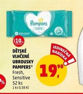 Dětské vlhčené ubrousky Pampers