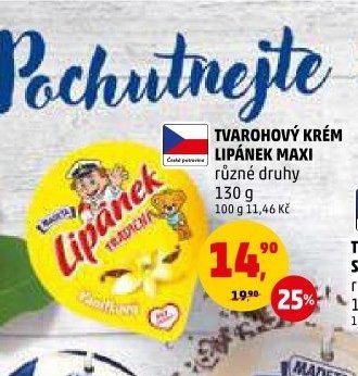 Tvarohový krém Lipánek Maxi
