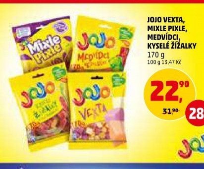 Jojo Vexta, Mixle Pixle, Medvídci, Kyselé žížalky